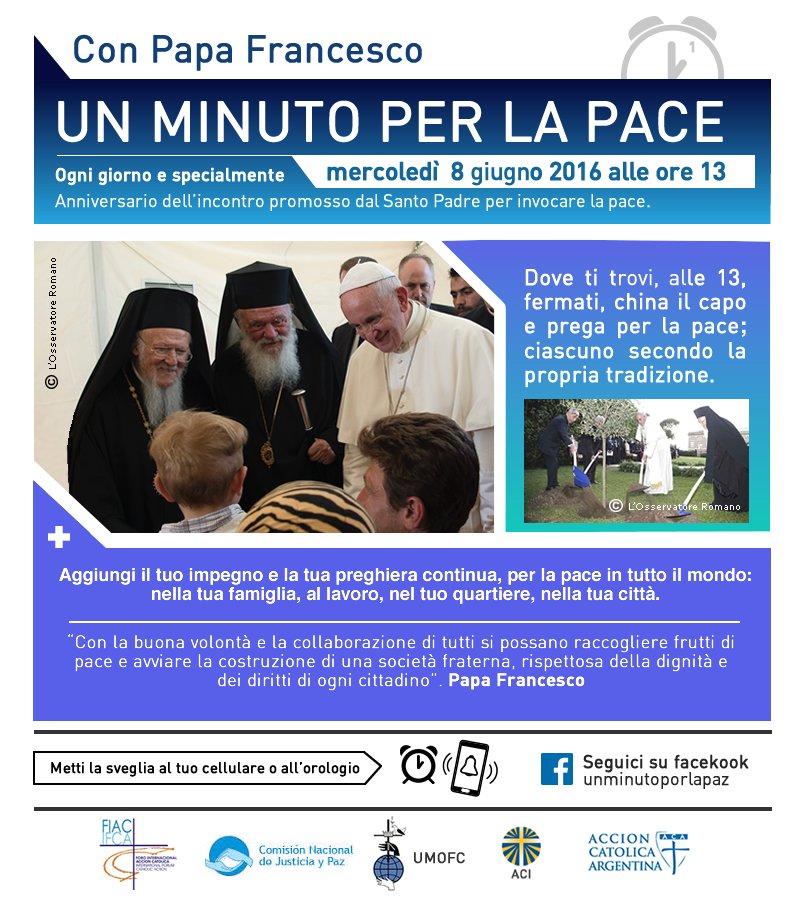 Un minuto per la pace - Tempo di preghiera