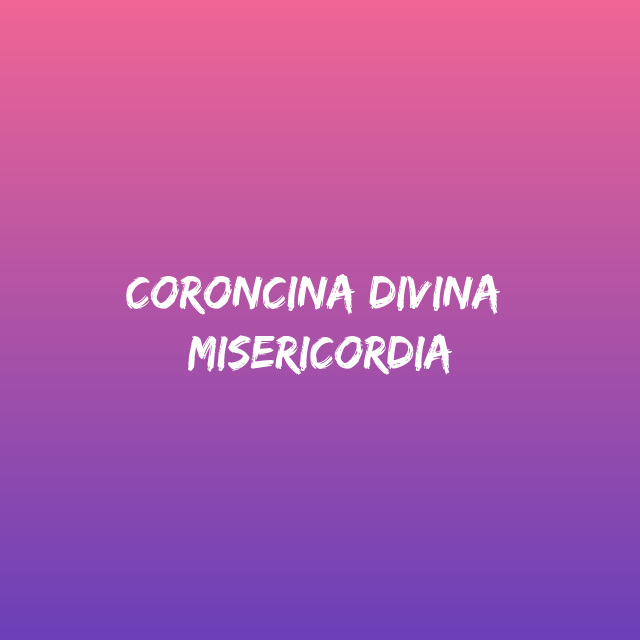 Coroncina alla divina misericordia con audio mp3 - Tempo di preghiera